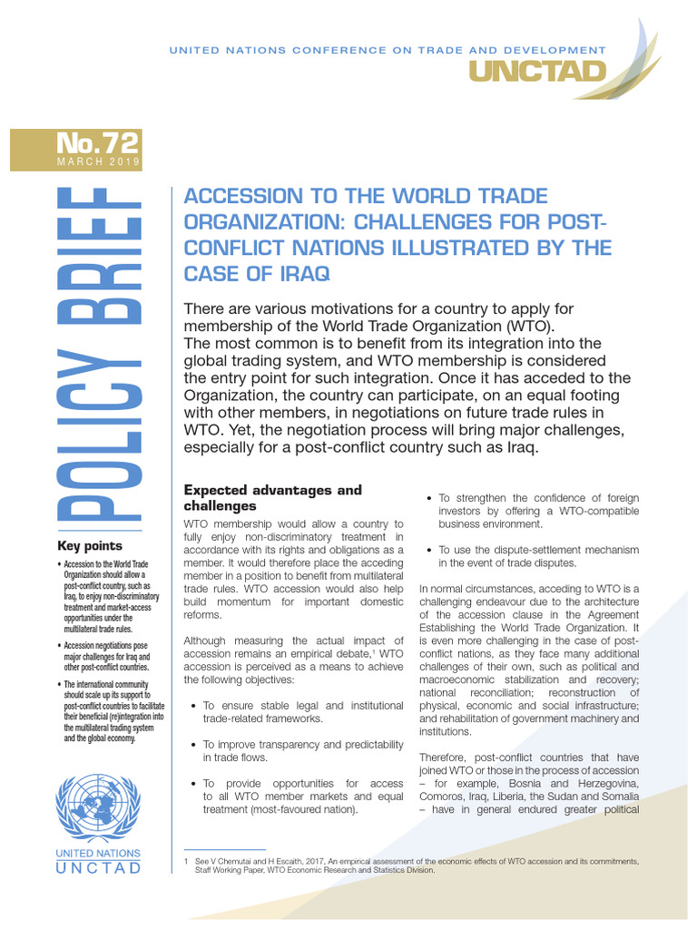 WTO Accession UNCTAD Document | PDF
