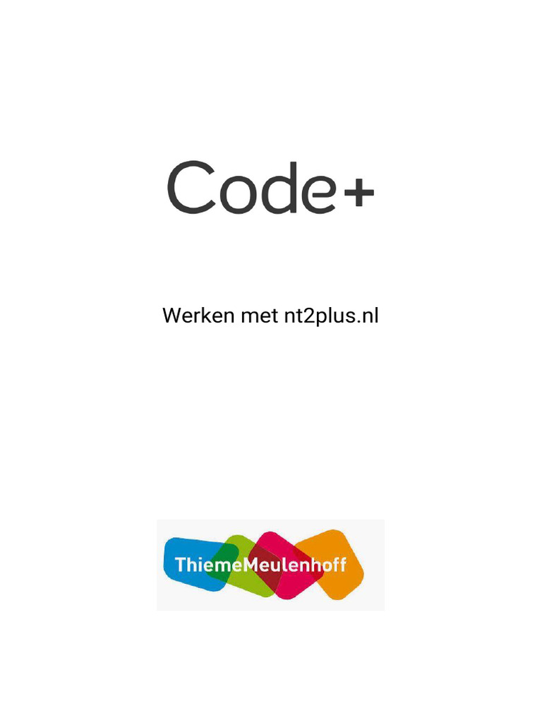 Handleiding Cursist Nt2plus - NL - Code+ | PDF