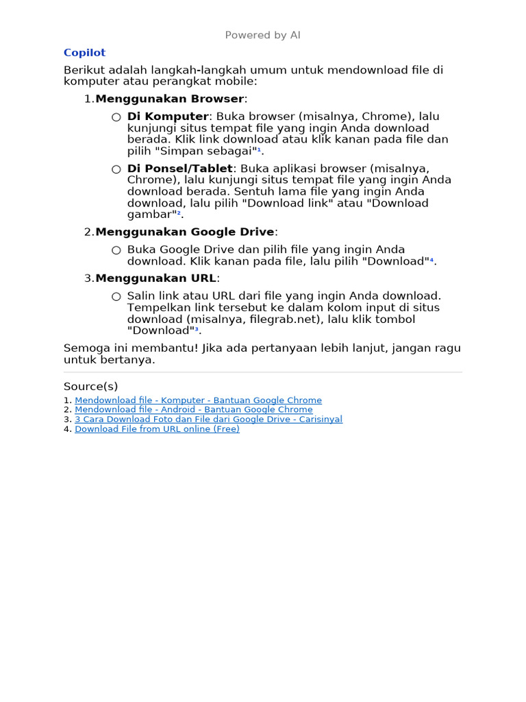 Cara download file pdf