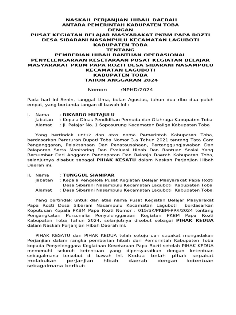 NPHD PKBM | PDF