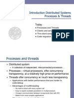 Introduction Distributed Systems Processes & Threads: Today