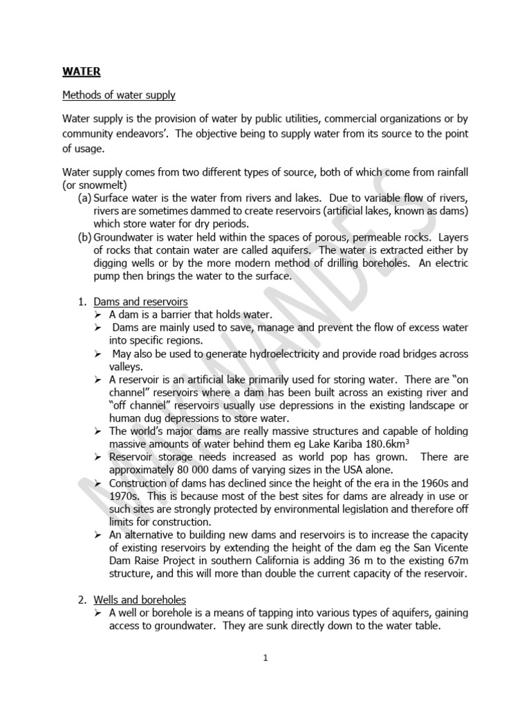 WATER | PDF