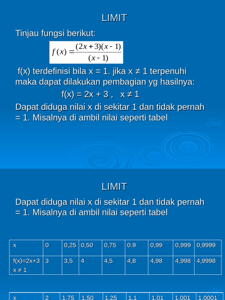 Limit 1 | PDF