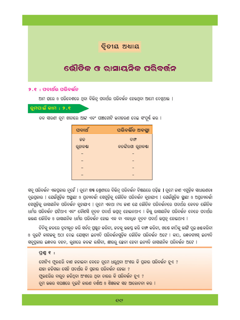 7th Cls Science Book Ch-2 | PDF