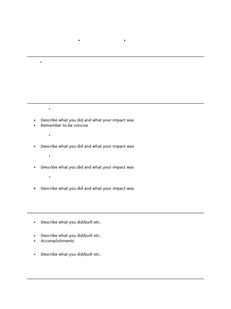 Impactful Accomplishments Overview | PDF