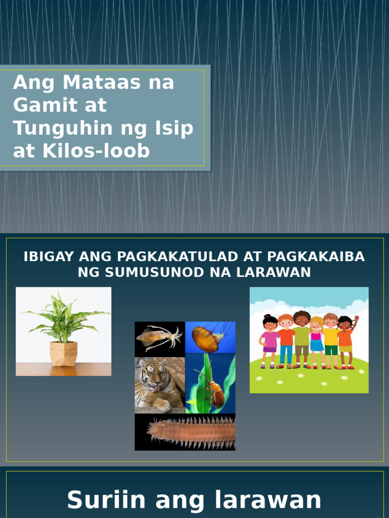 Ang Mataas Na Gamit at Tunguhin NG Isip | PDF
