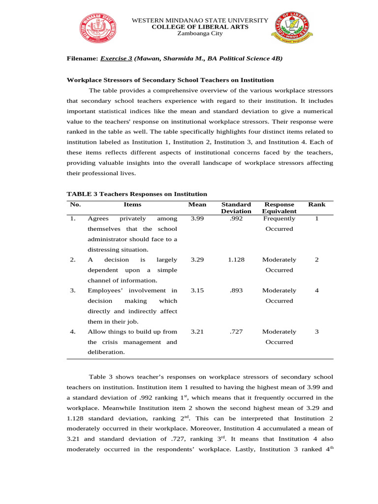 Exercise 3 ce 103 wmsu spss pdf