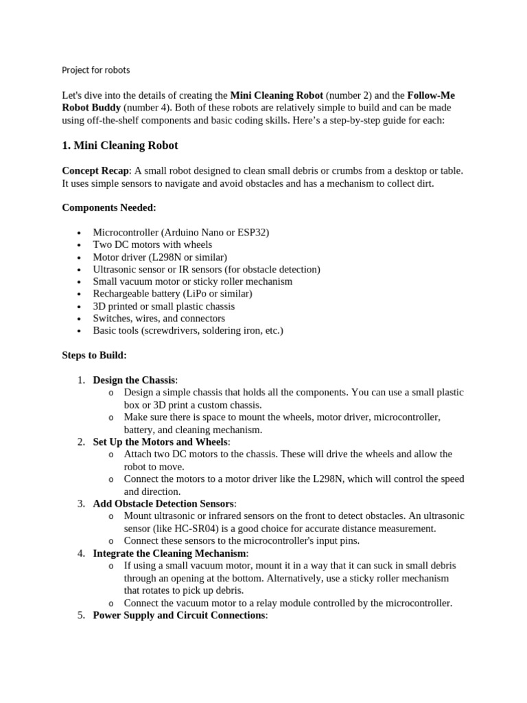 Project For Robots | PDF