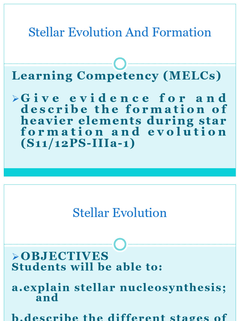 Stellar Evolution1.1 | PDF