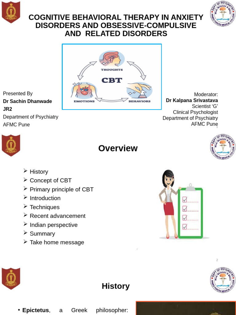 CBT in Anxiety Disorder and OCRD | PDF