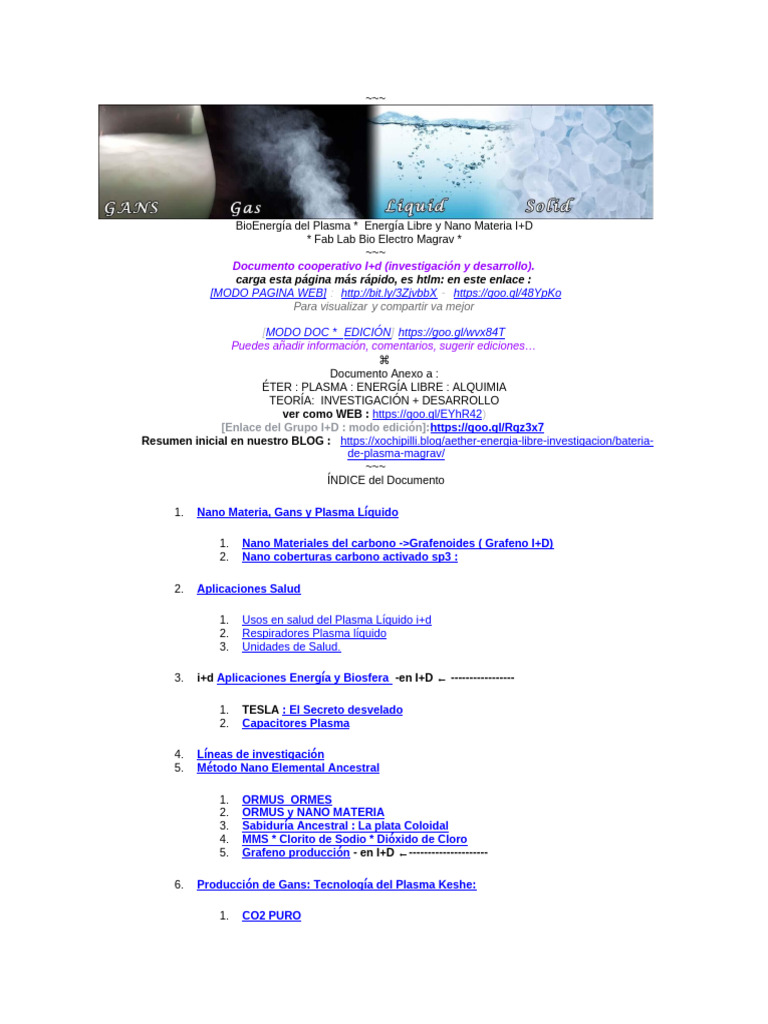 BioEnergía Del Plasma | PDF