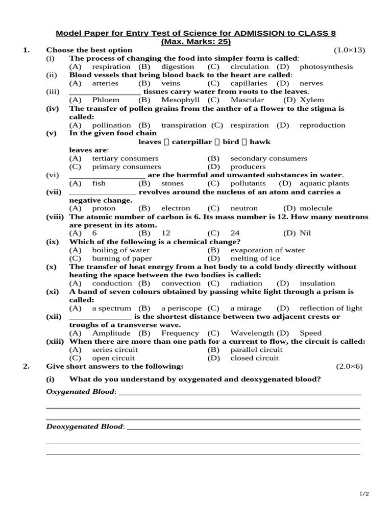 Introduction To Basic Science For Class