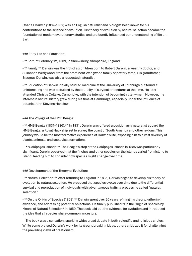 Charles Darwin Pdf