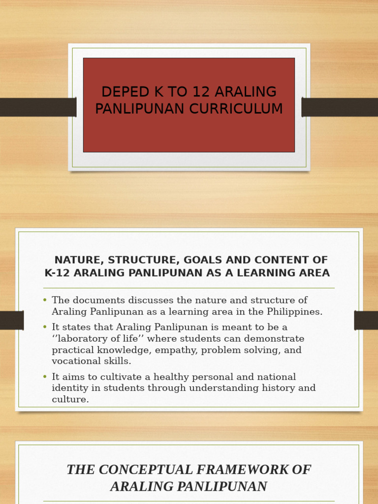 Deped k to 12 araling panlipunan curriculum pdf