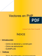 Vectores en PHP: Damian Carlos Nieto Casanelli