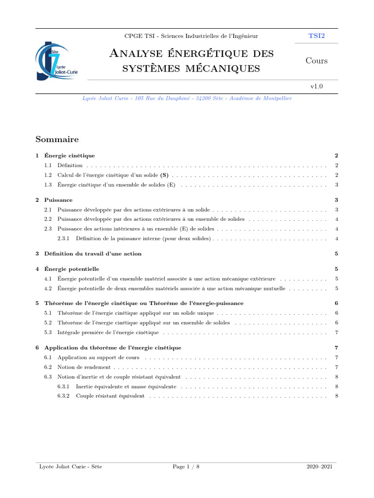 Cours TEC | PDF
