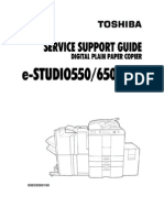 Toshiba E-Studio 550 Service Support Guide