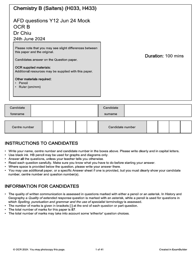 Afd Chem | PDF