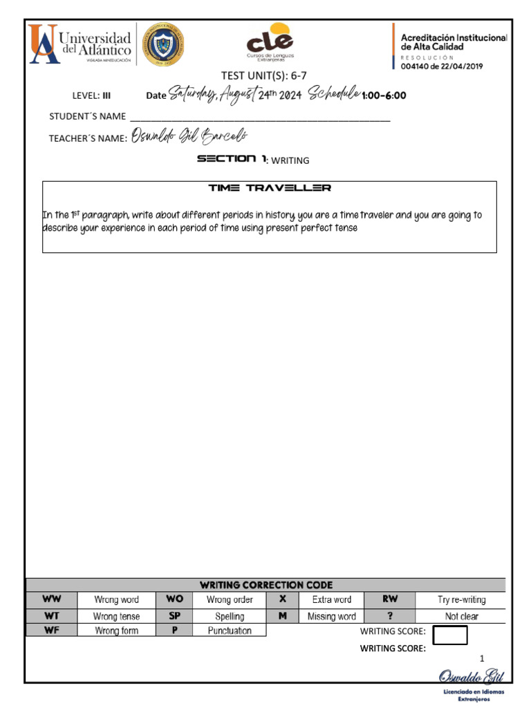 Level III - Test 1 NEW | PDF | Linguistics | Human Communication