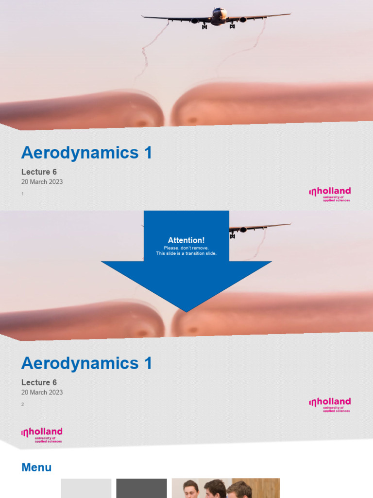 Aerodynamics 1 Lecture Week 6 Pdf