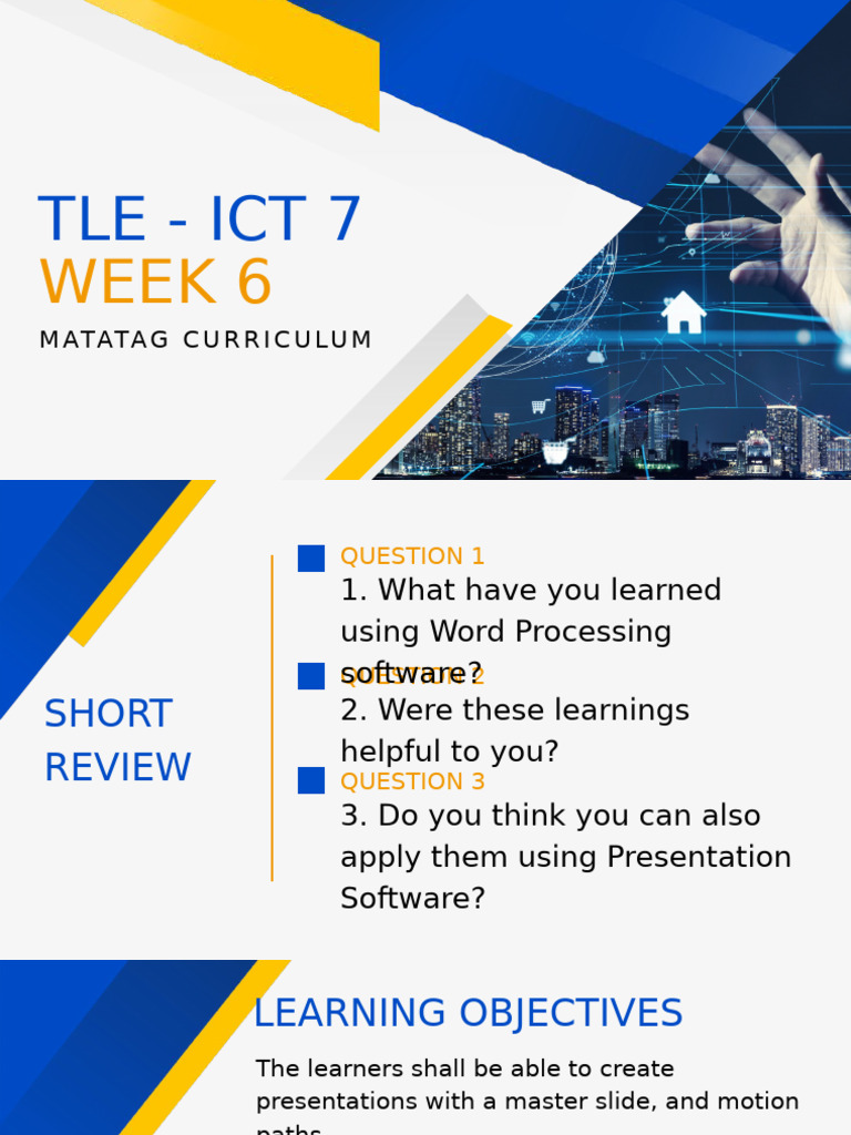 TLE - ICT 7 - Week 6 | PDF