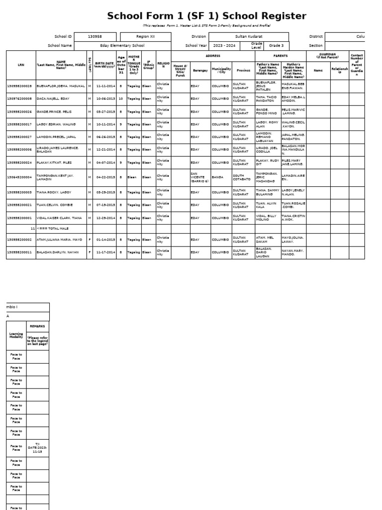 SF1 - 2023 - Grade 3 - A | PDF