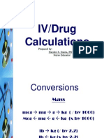 Drug and IV Calculations