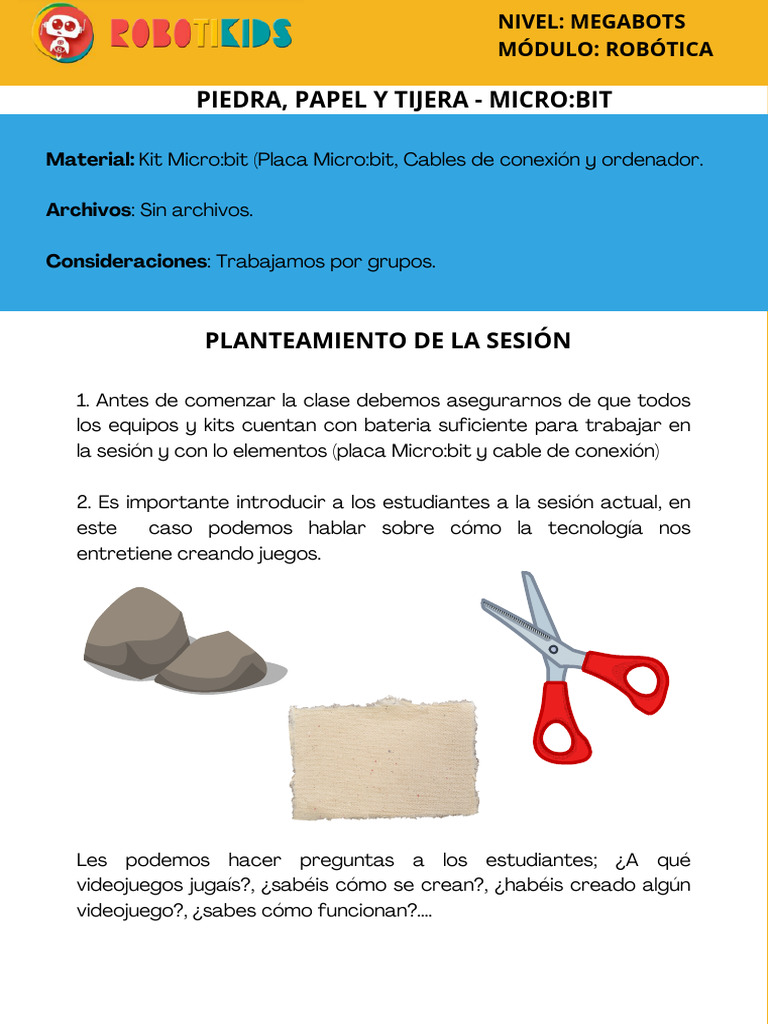 Piedra, Papel y Tijera - Microbit | PDF | Computers
