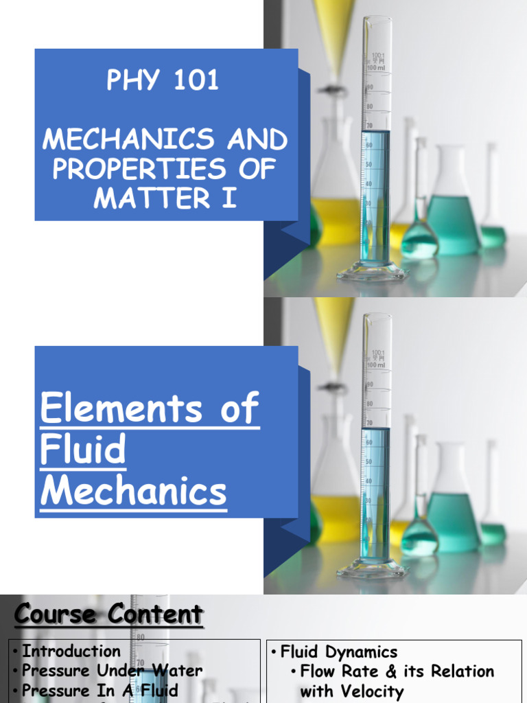 Elements of Fluid Mechanics | PDF