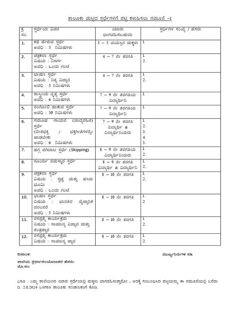 Entry format + information | PDF