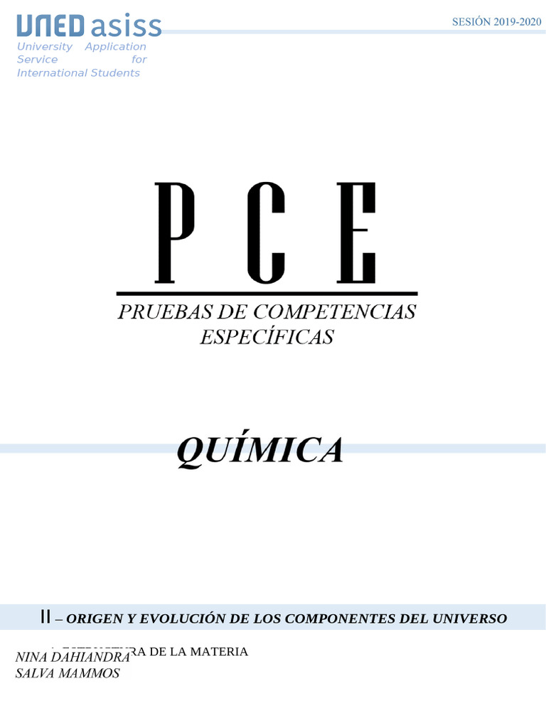 Pce Quimica | PDF