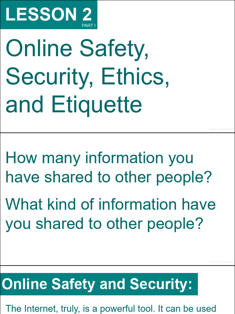 Online Safety and Netiquette Guide | PDF | Malware | Social Science