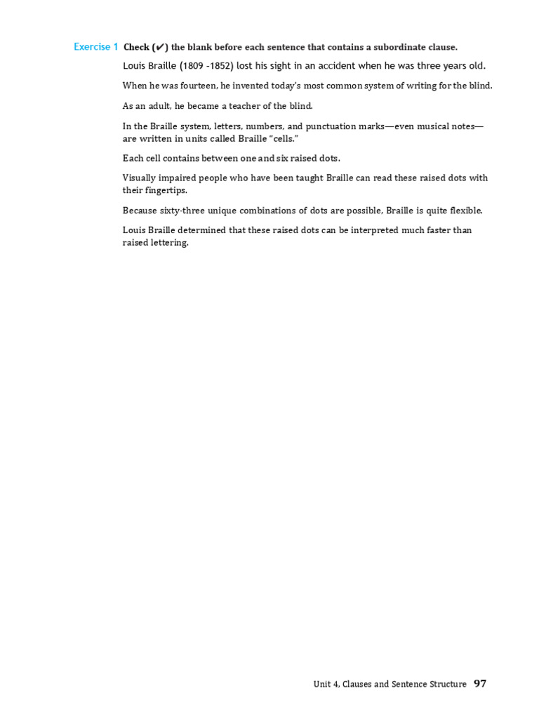 Clause and Sentence Structure | PDF | Human Communication | Writing