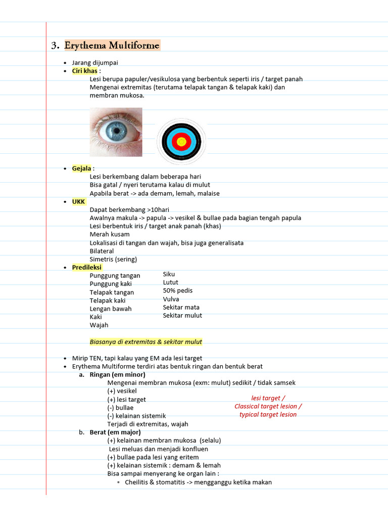 Erythema Multiforme (EM) | PDF