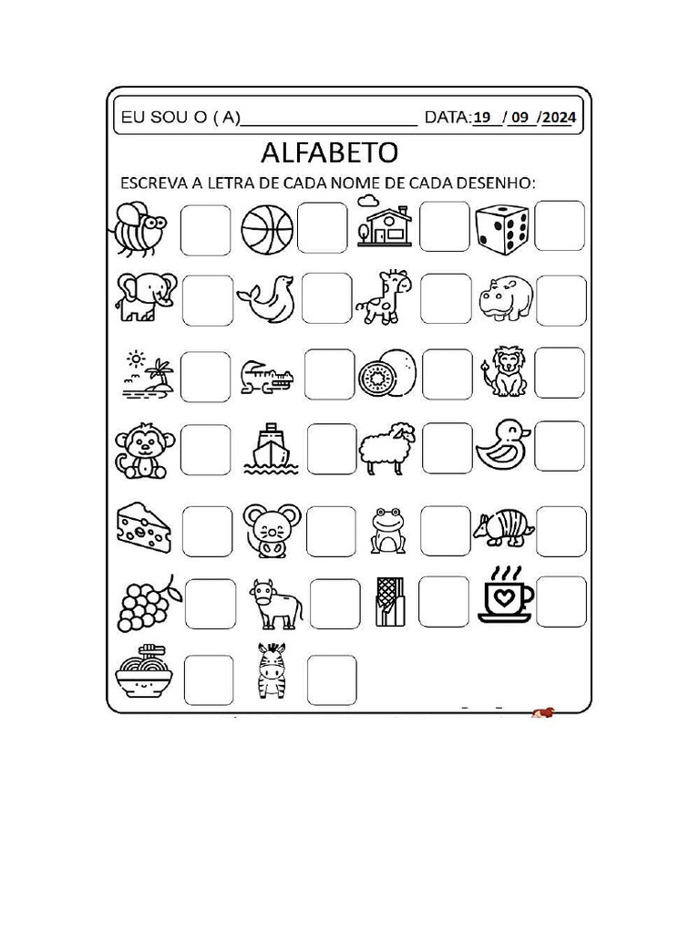 Letra Inicial Educação Infantil | PDF