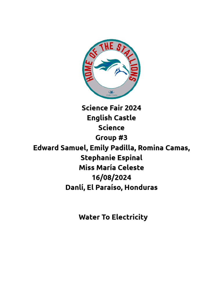 Report Science Fair 2024 | PDF