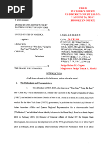 Linda Sun Indictment v.12 Redacted WithCR