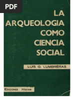 Lumbreras La Arqueologia Como Ciencia Social. Histar. 1974
