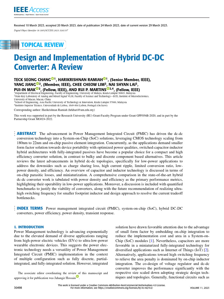 5 - Design and Implementation of Hybrid DC-DC Converter A Review | PDF