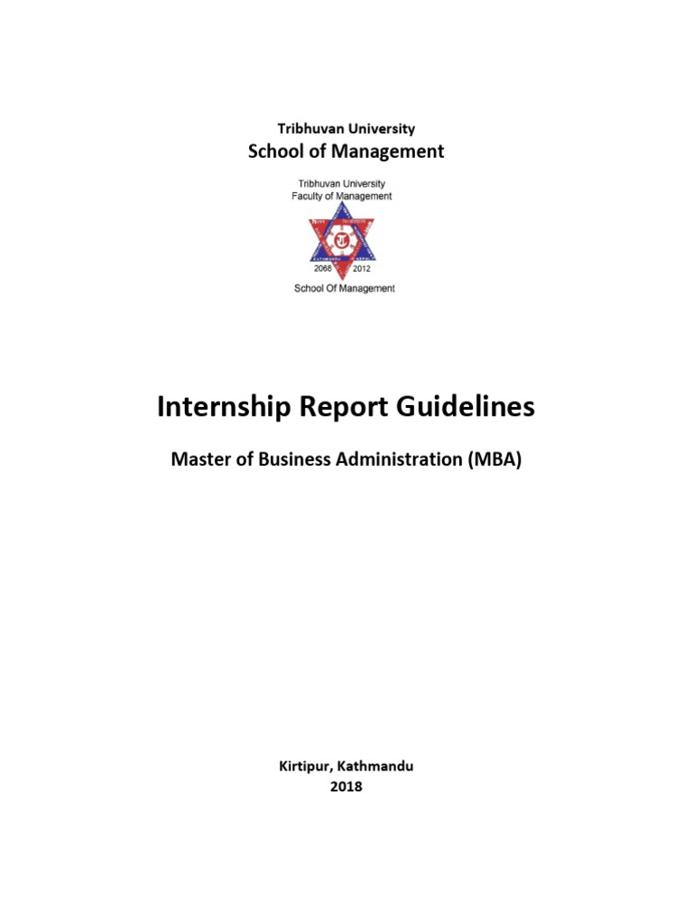 Internship Report Writing Guidlines | PDF