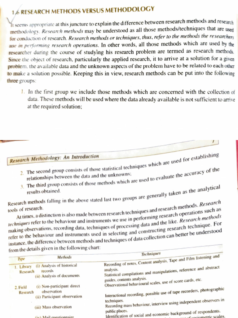 Methods and Methodology | PDF