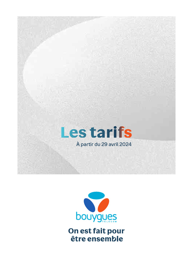 Guide Des Tarifs | PDF