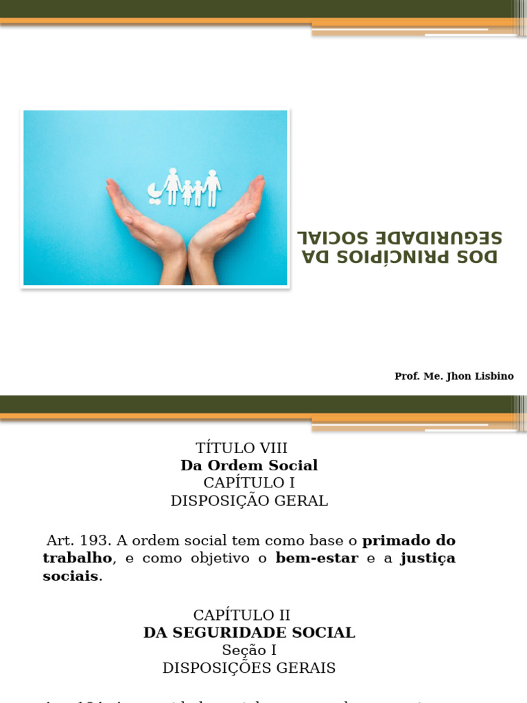 Princípios Da Seguridade Social | PDF