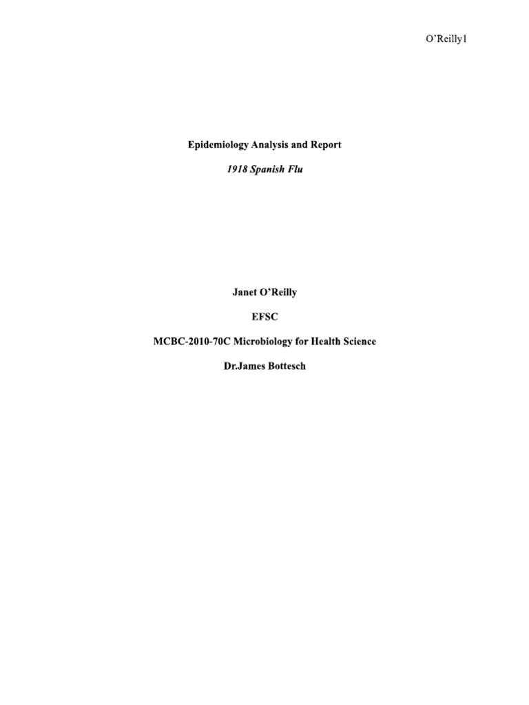 Epidemiology Paper | PDF