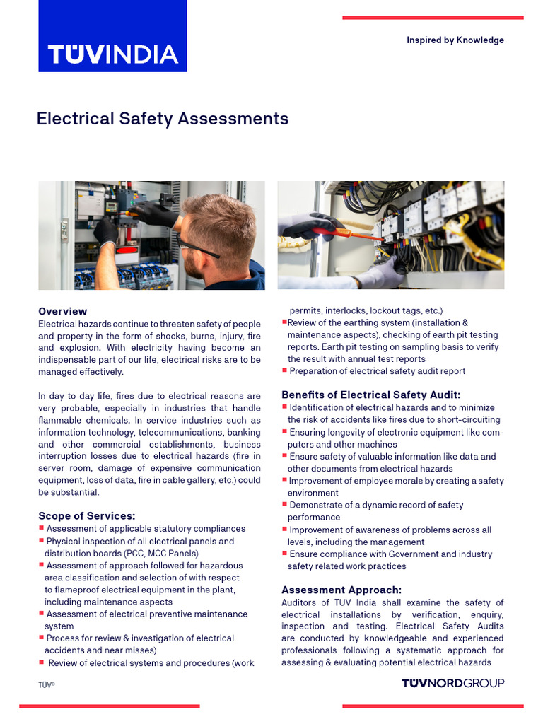 Electrical Safety Assessments | PDF | Safety | Audit