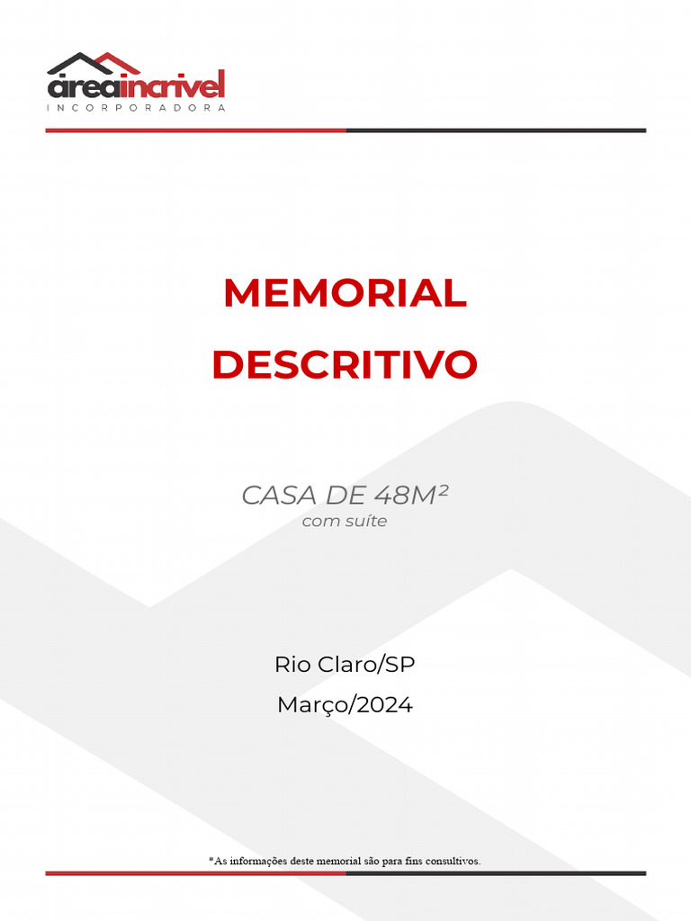 Memorial - Descritivo - Casa - Modular - 03 - 48m COM SUÍTE | PDF