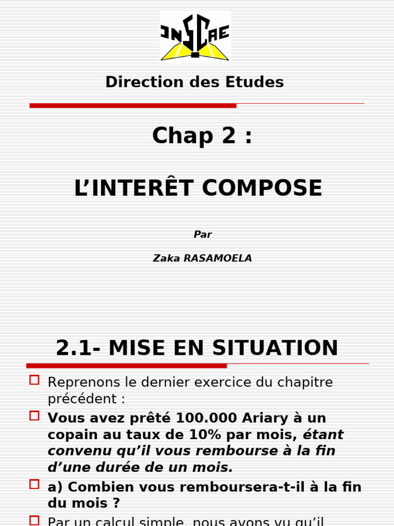 Interets Composes | PDF