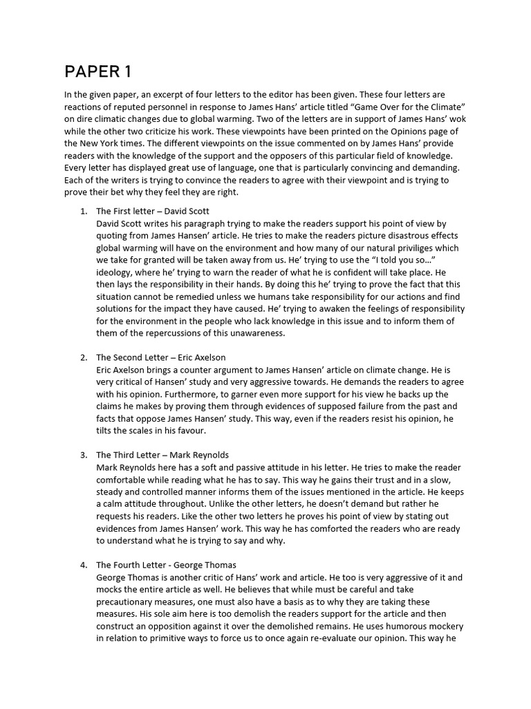 Letter Analysis | PDF