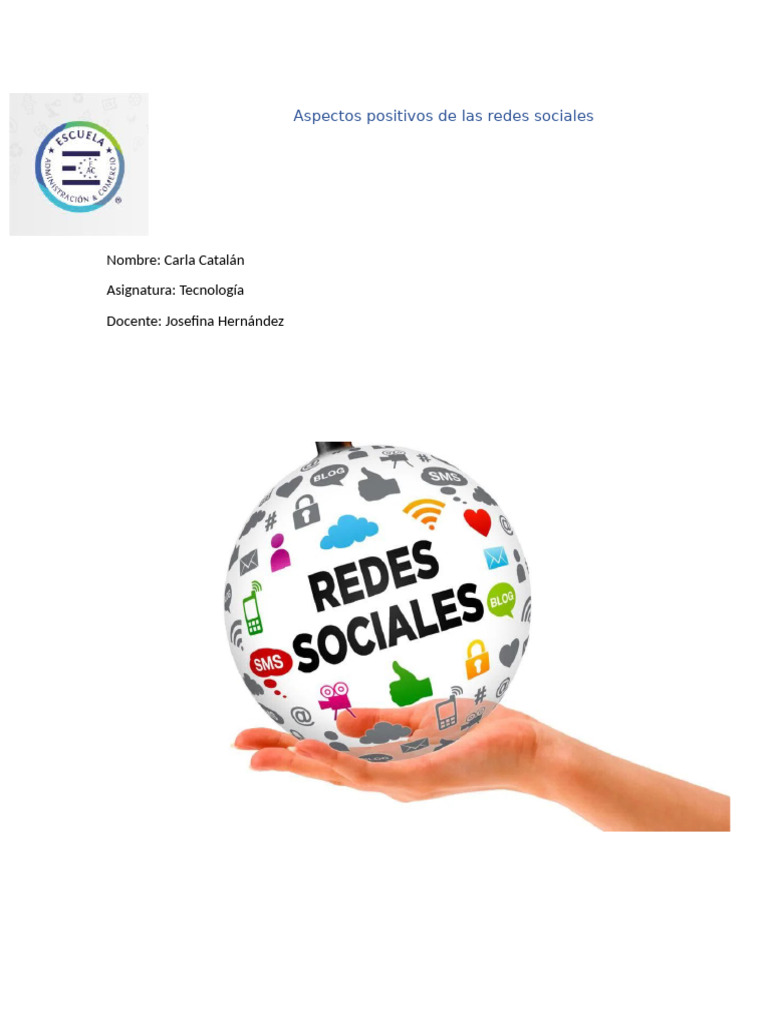 Aspectos Positivos de Las Redes Sociales | PDF