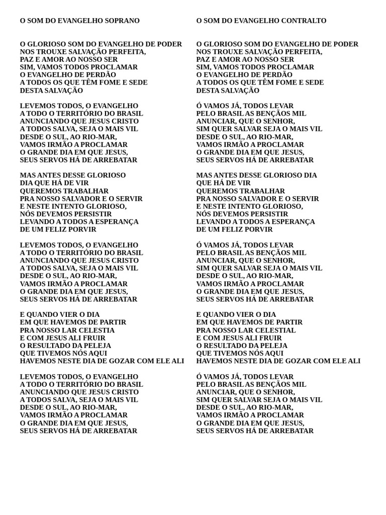 O Som Do Evangelho | PDF